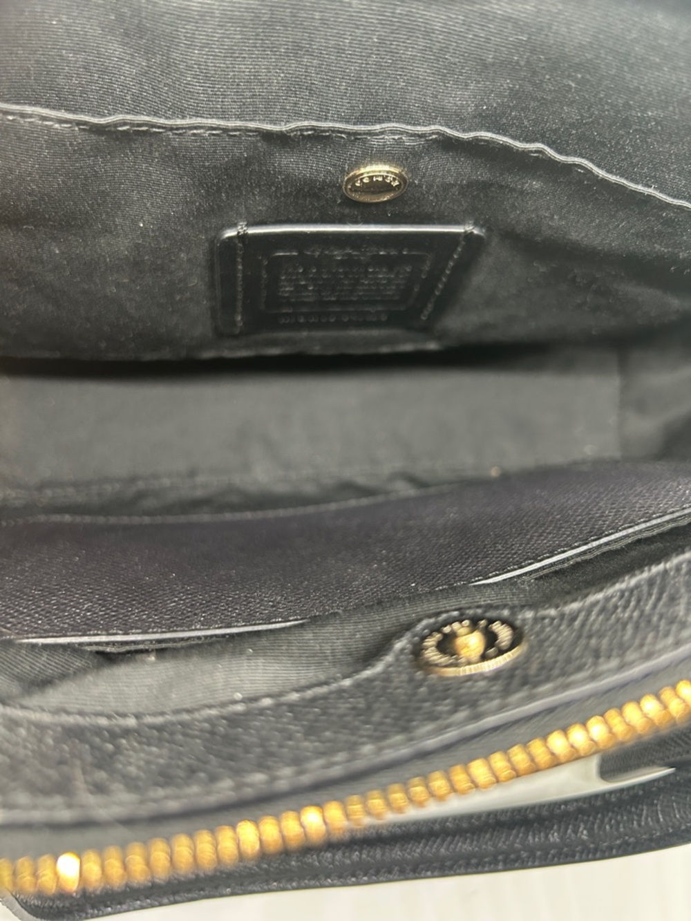 Coach Black Pebbled Leather Christie Satchel Tote Handbag Purse w/ Wallet 🌺🌺 - Picture 10 of 16